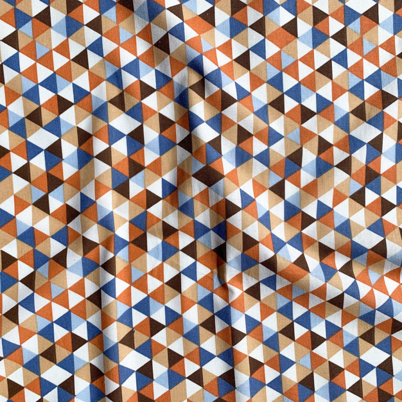 Printed Cotton TRIMIX50 White / Vintage Multicolored